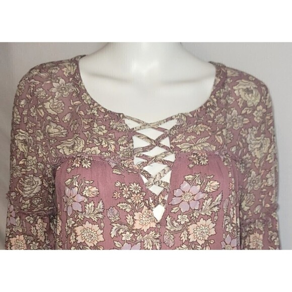 NWT American Eagle Outfitters Peasant Boho Top - Size XS - Picture 4 of 8